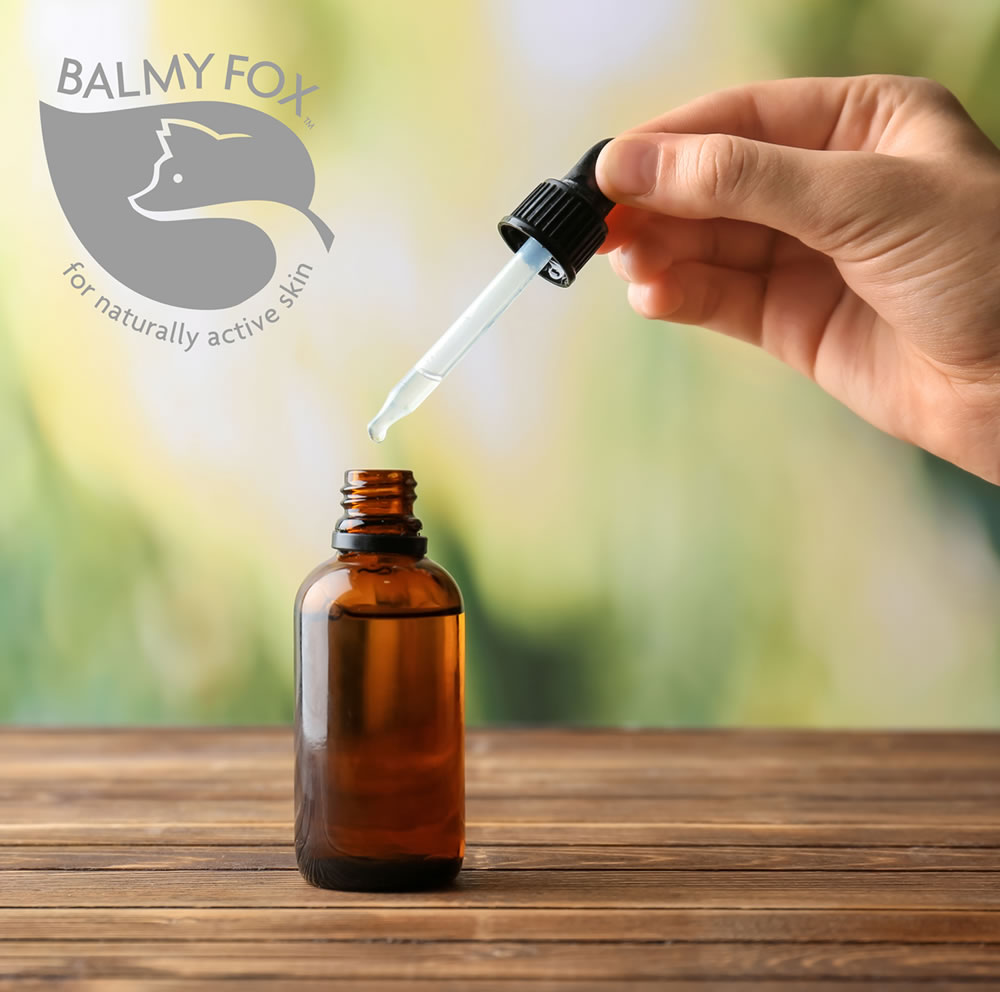 Balmy Fox skincare formulas using anti-bacterial tea tree