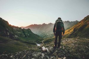 Balmy-Fox-Man-Hiking-Sunset