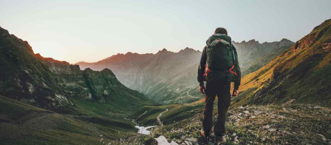 Balmy-Fox-Man-Hiking-Sunset